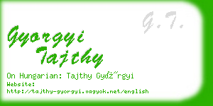 gyorgyi tajthy business card